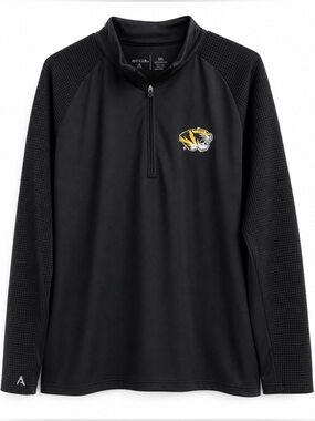 Mizzou Tigers Quarter Zip Pullover 3XL Black Athletic Top